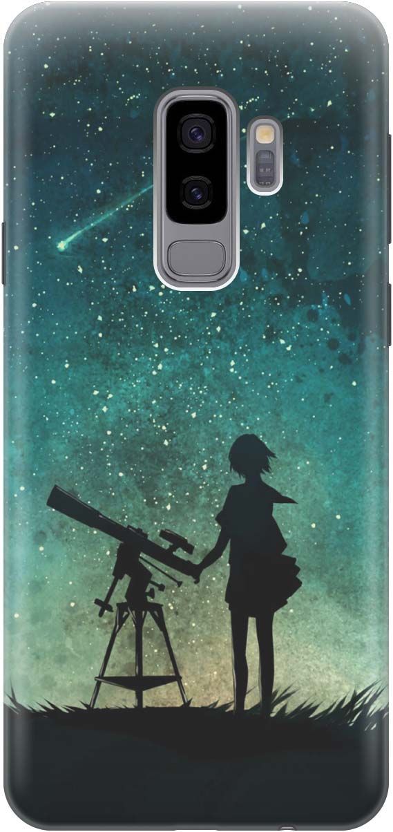 

Силиконовый чехол на Samsung Galaxy S9+ с принтом "Загадай желание", Зеленый;черный, 904