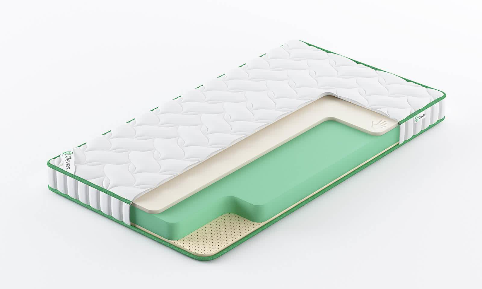 

Матрас Clever Senses Slim 235x190, Белый, Senses Slim