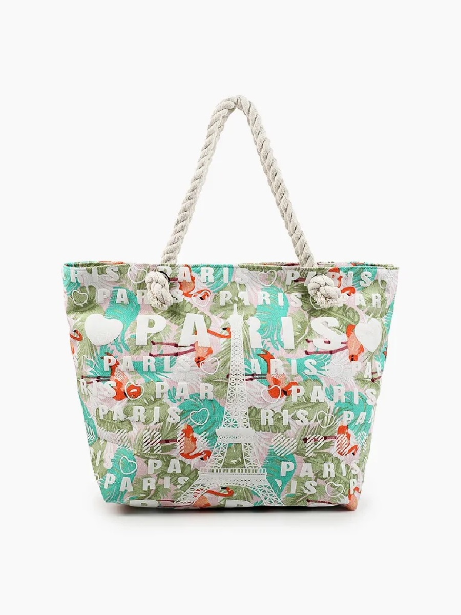 

Пляжная сумка женская Rosedena BAG-46-2230 зеленая, Зеленый, BAG-46-2230