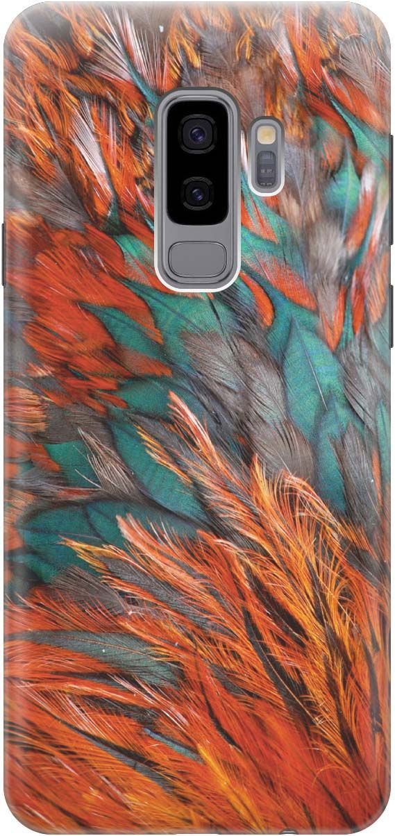 

Силиконовый чехол на Samsung Galaxy S9+ с принтом "Разноцветные перья", Желтый;зеленый, 905
