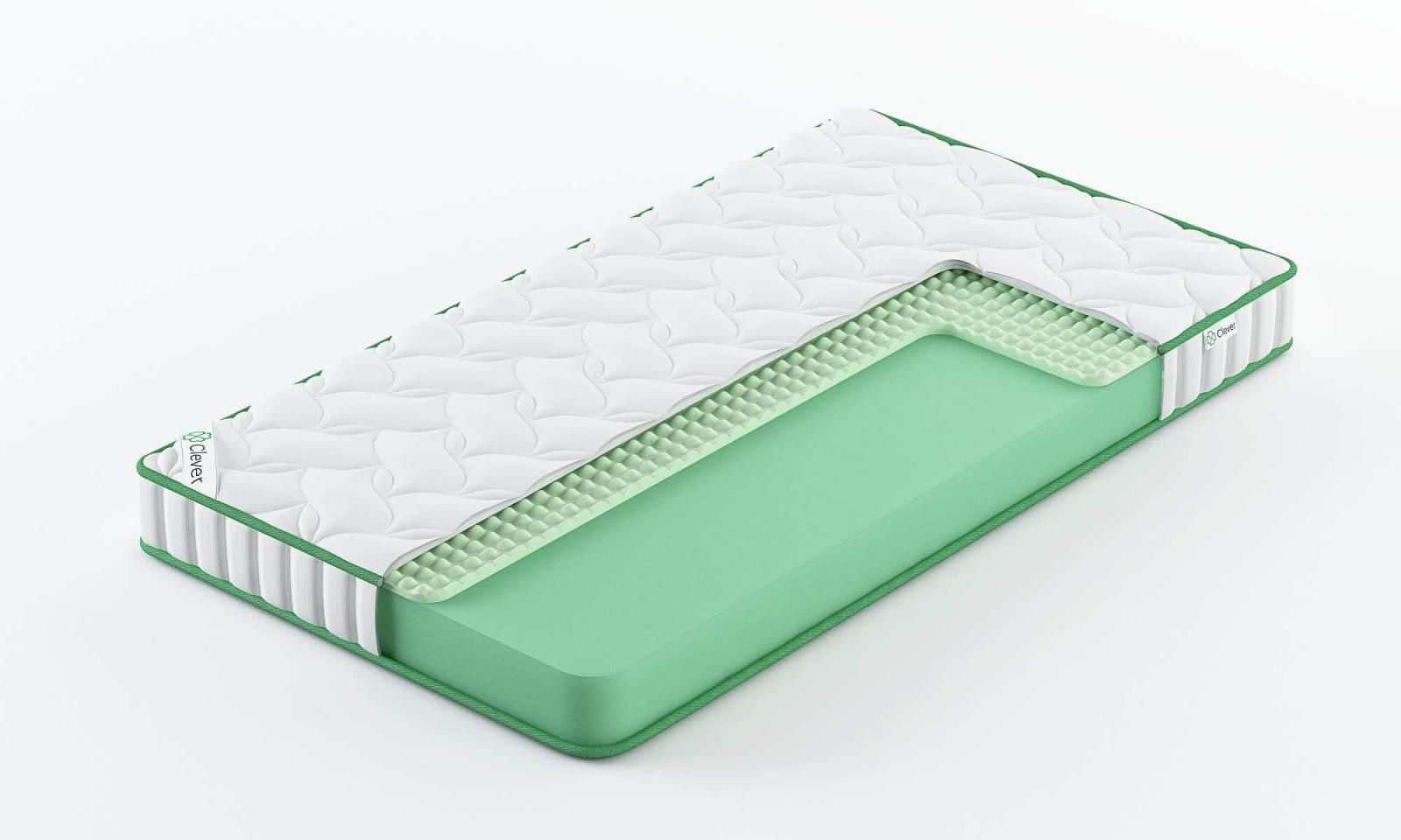 

Матрас Clever Simple 225x185, Белый, Simple