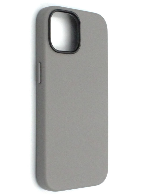 

Чехол кожаный с защитой камеры на iPhone 15 (New line) Titanium Grey, Серый, Apple iPhone 15