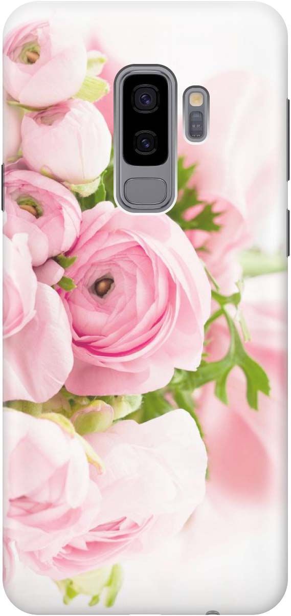 

Силиконовый чехол на Samsung Galaxy S9+ с принтом "Розовые розы", Белый;розовый, 905