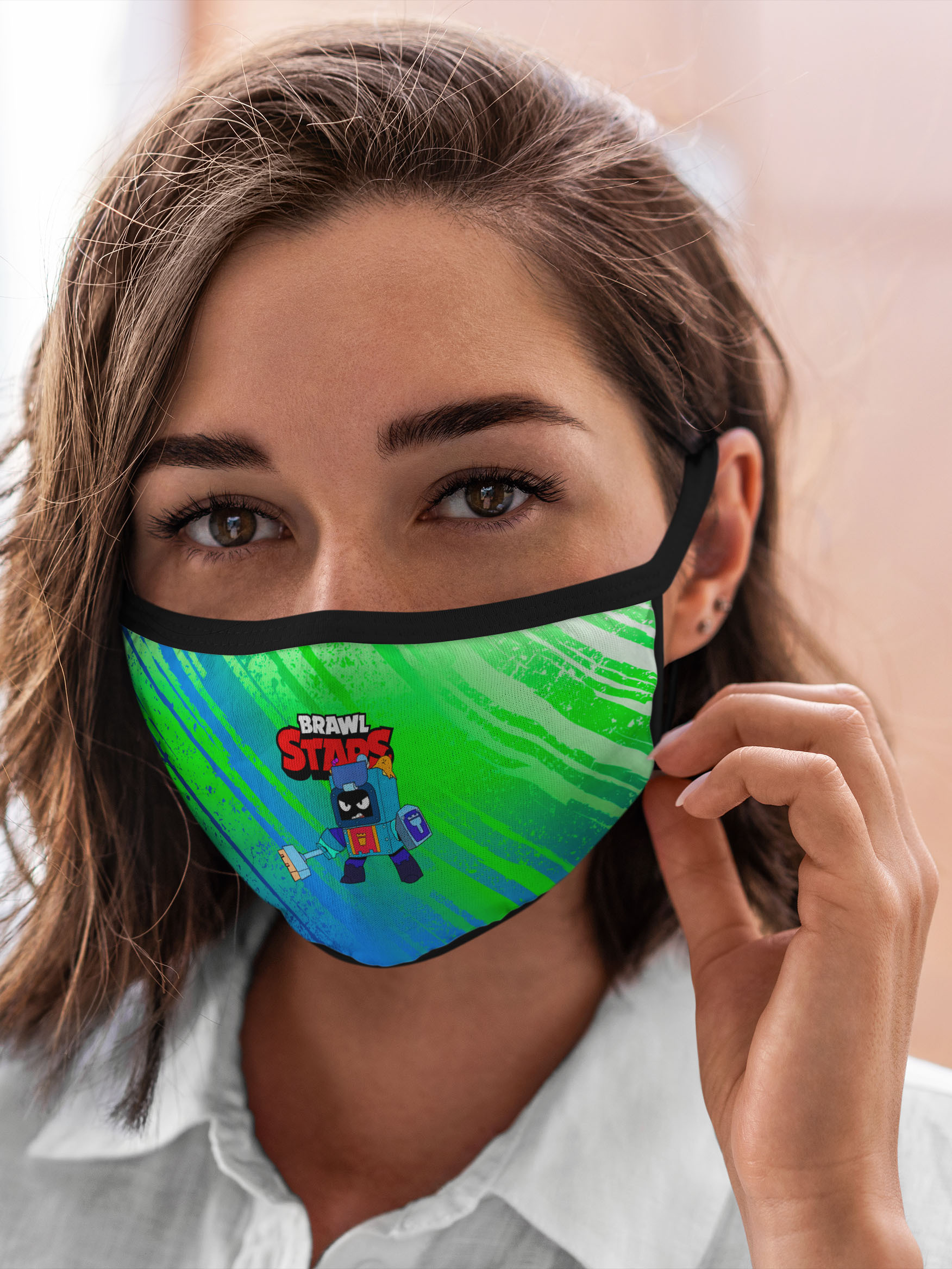 

Многоразовая маска унисекс Burnettie Brawl Stars Ash Эш, Разноцветный, Brawl Stars Ash Эш