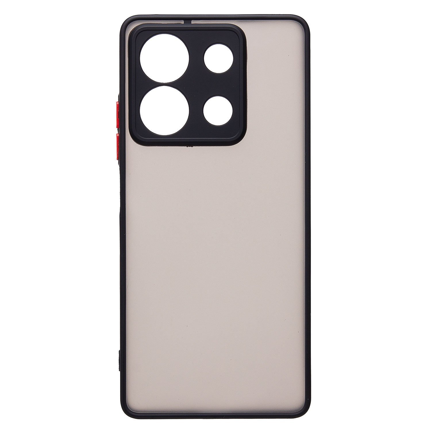 

Чехол для Xiaomi Redmi Note 13 5G пластиковый с окантовкой черный