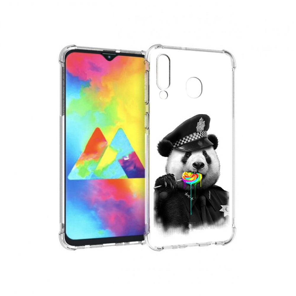 Чехол MyPads Tocco для Samsung Galaxy M30 Панда полиция (PT138437.525.130)