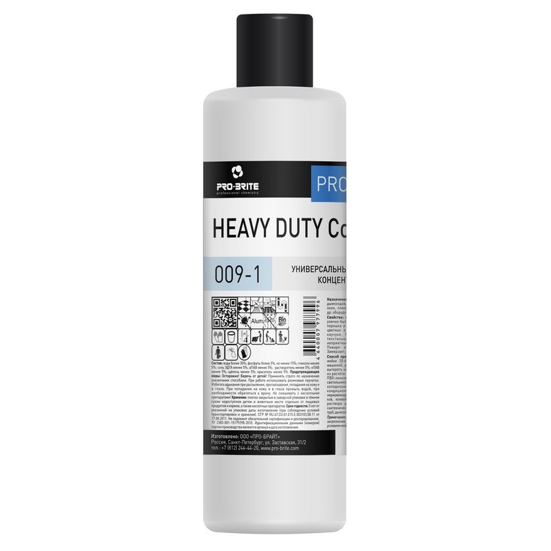 

Профхим д/кухни универсал моющ,антижир Pro-Brite/HEAVY DUTY, 1л