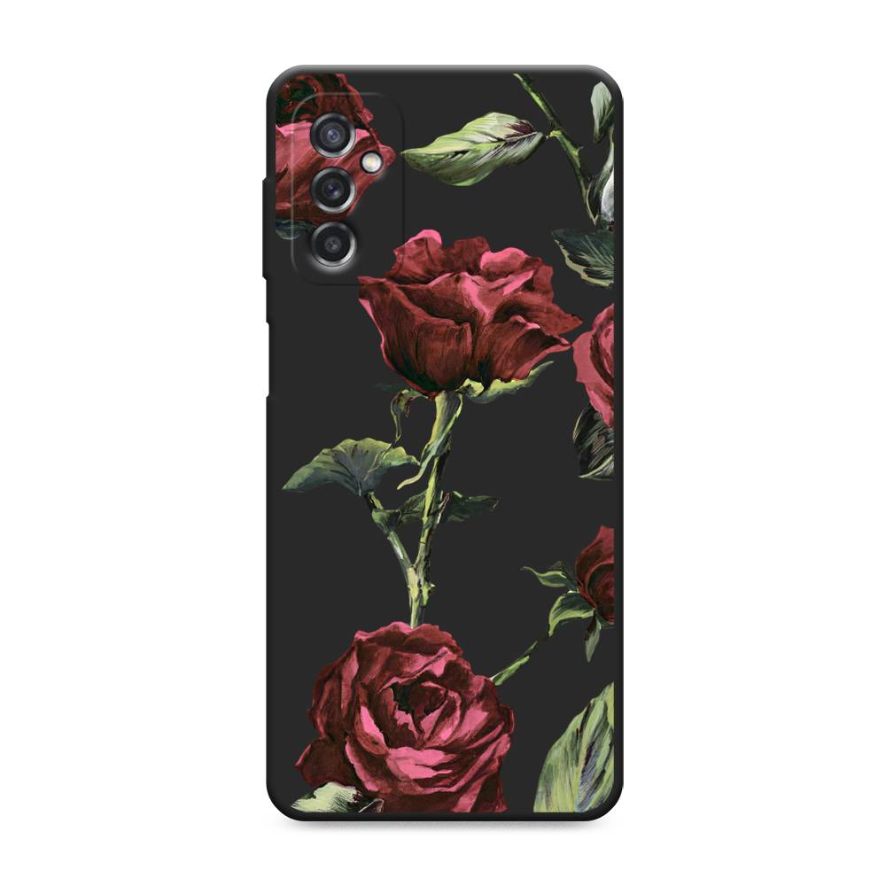 

Чехол Awog на Samsung Galaxy M52 / Самсунг Галакси M52 "Бордовые розы фон", Красный, 2104352-1