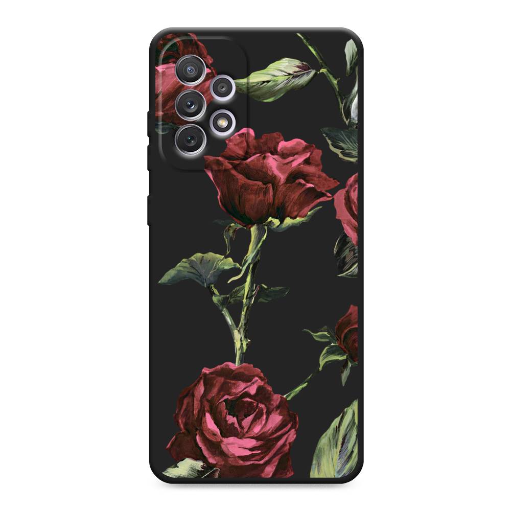 

Чехол Awog на Samsung Galaxy A73 / Самсунг Галакси А73 "Бордовые розы фон", Красный, 2104652-1
