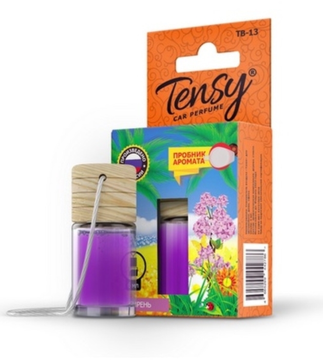 фото Ароматизатор tensy (tb-13) подвесной, жидкость, бутылочка 'сирень' tensy арт. tb13