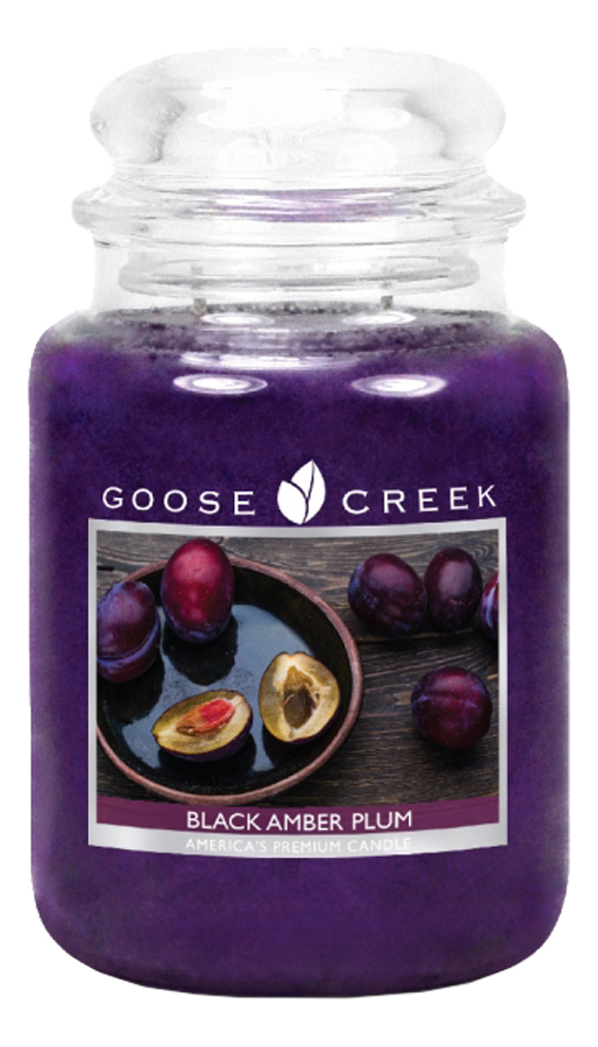 фото Ароматическая свеча goose creek black amber plum (черная янтарная слива) свеча 680г