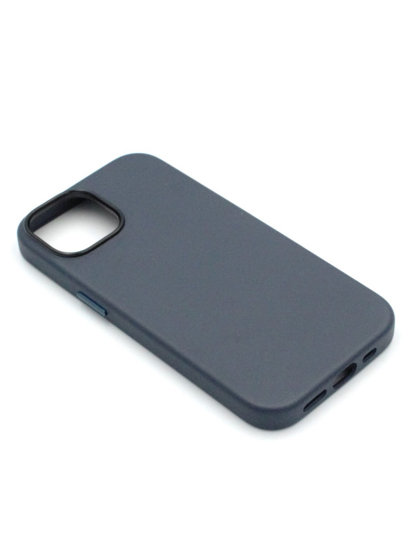 

Чехол на iPhone 12 Leather Collection-Темно Синий, Apple iPhone 12