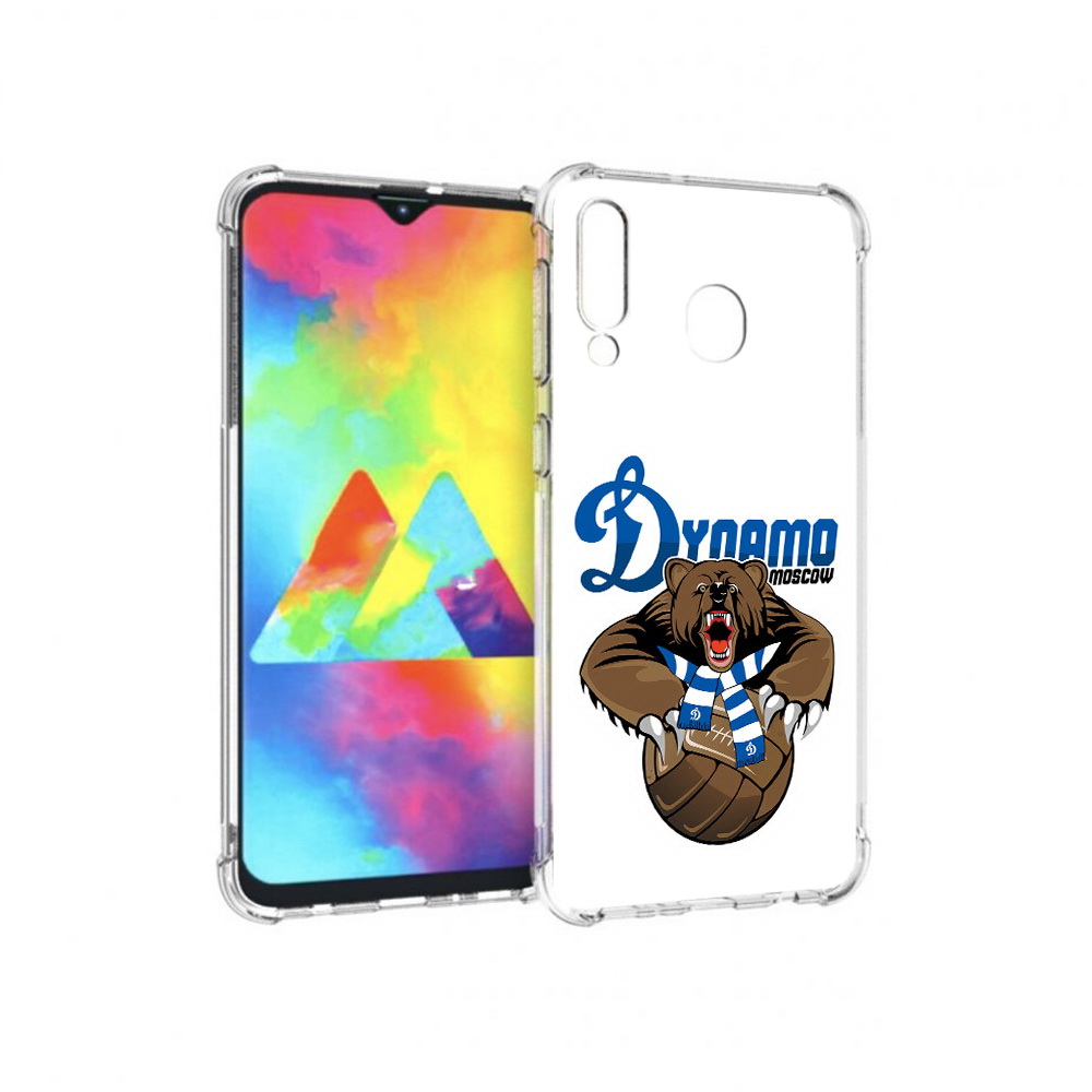 

Чехол MyPads Tocco для Samsung Galaxy M30 ФК Динамо медведь (PT138437.525.175), Прозрачный, Tocco
