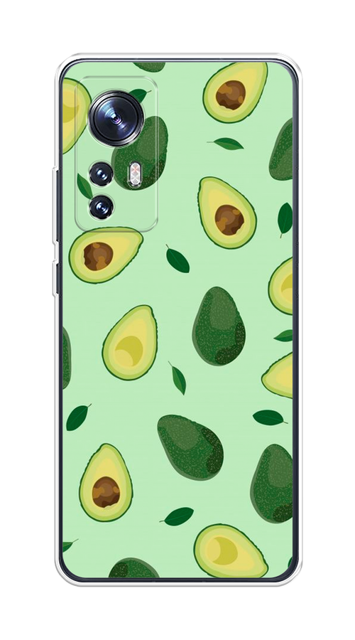 

Чехол на Xiaomi 12/12X/12S "Blue avocado", Коричневый;зеленый, 312350-1