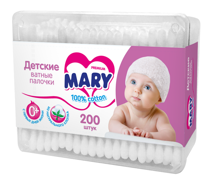 

Ватные палочки Mary, 200 шт