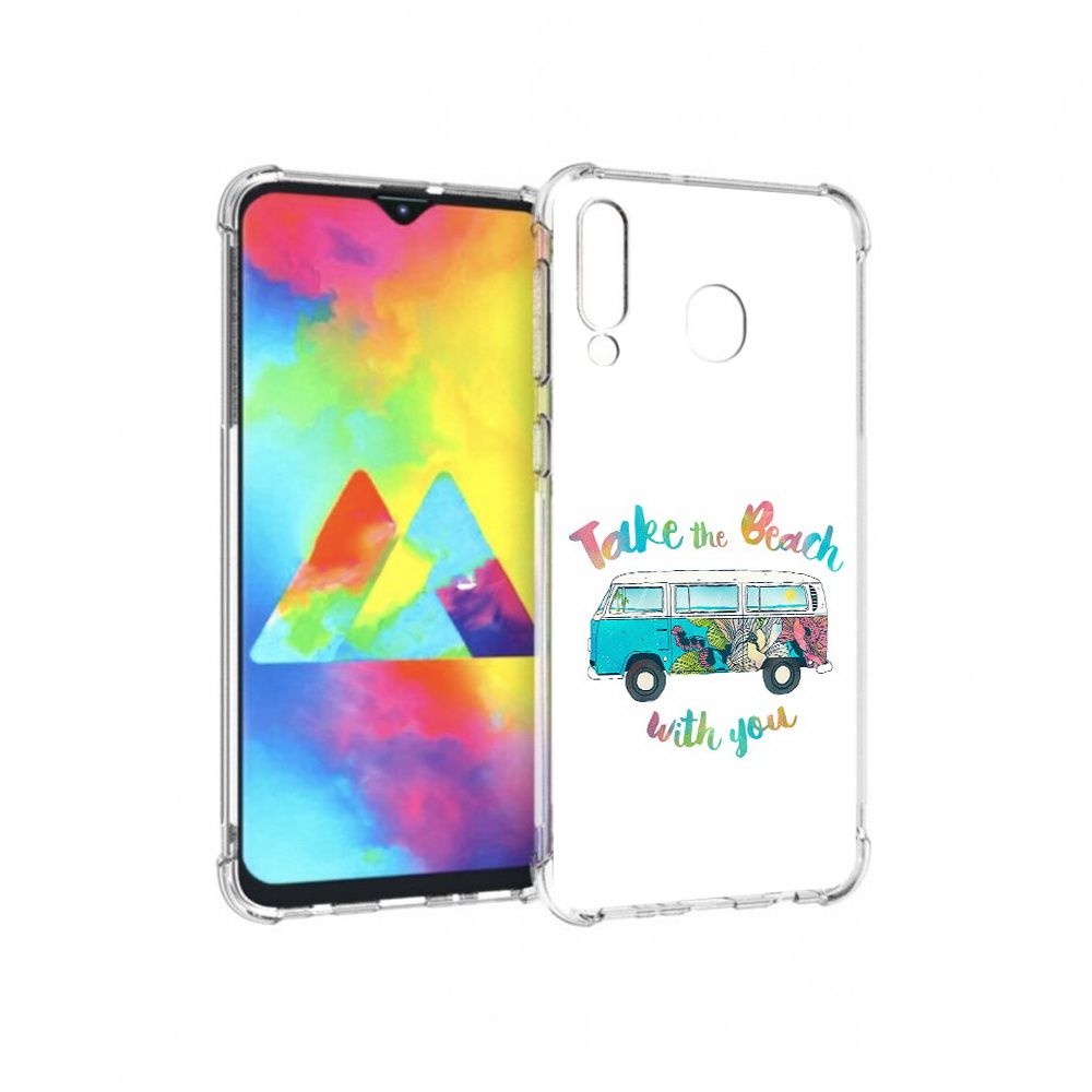 

Чехол MyPads Tocco для Samsung Galaxy M30 Хиппи автобус (PT138437.525.190), Прозрачный, Tocco
