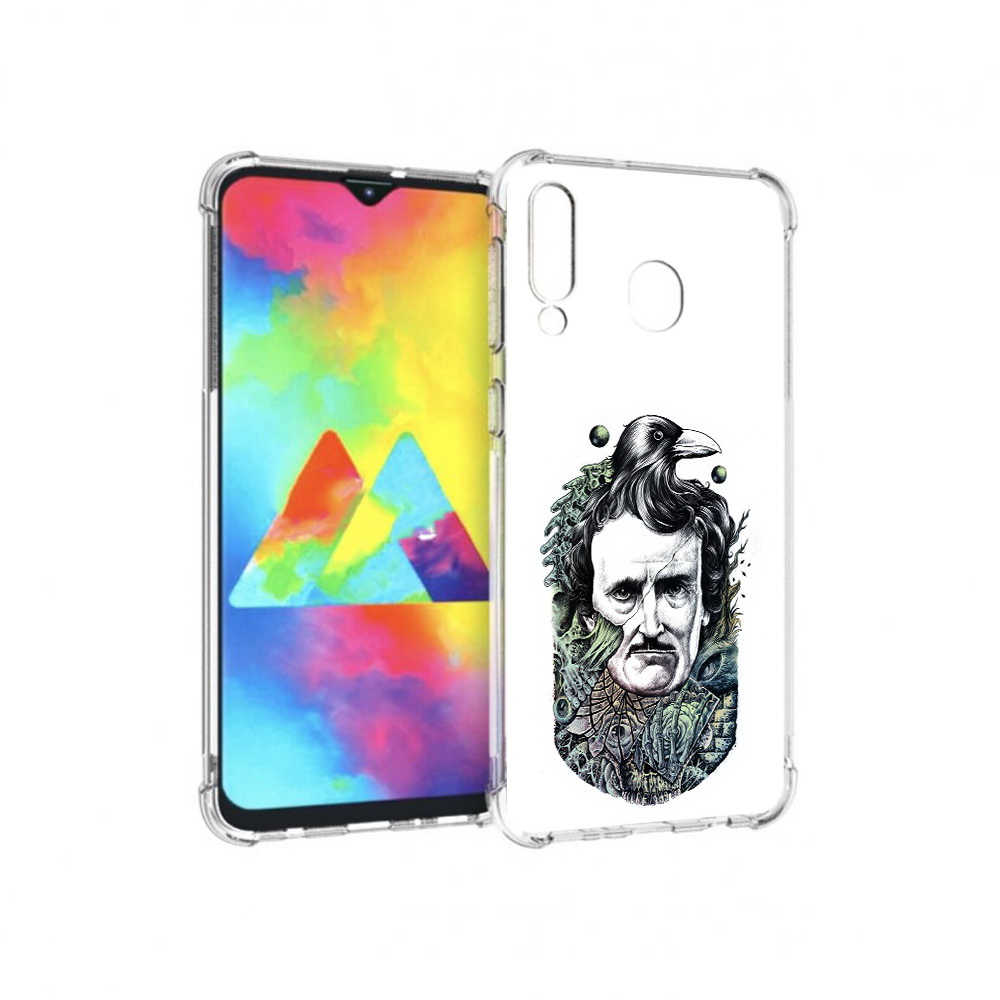 

Чехол MyPads Tocco для Samsung Galaxy M30 Эдгар Аллан с вороном (PT138437.525.203), Прозрачный, Tocco