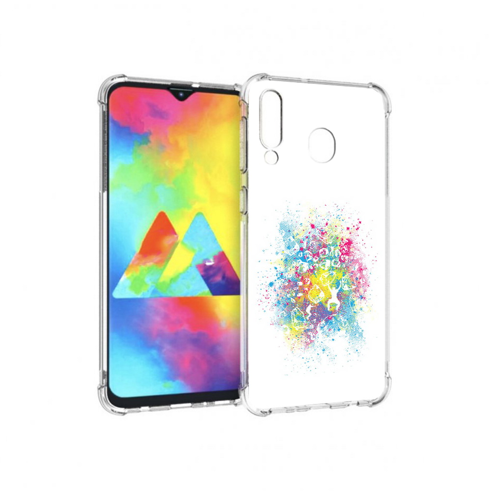 Чехол MyPads Tocco для Samsung Galaxy M30 акварель абстракция (PT138437.525.214)