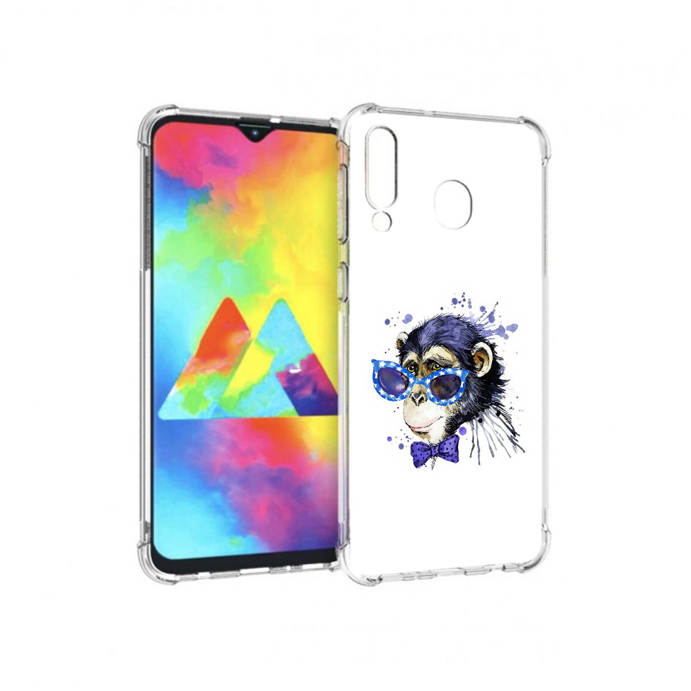 

Чехол MyPads Tocco для Samsung Galaxy M30 акварельная обезьяна (PT138437.525.216), Прозрачный, Tocco