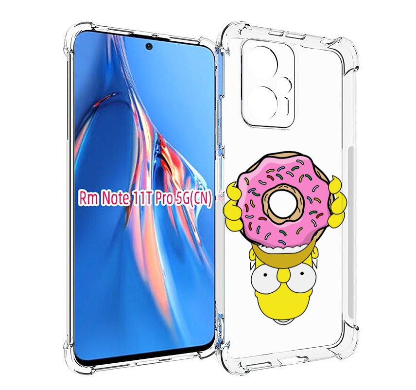 

Чехол MyPads большой-пончик для Xiaomi Redmi Note 11T Pro / 11T Pro Plus / Poco X4 GT п..., Прозрачный, Tocco