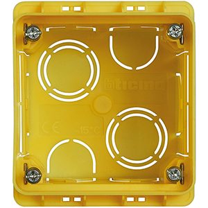 

BT Axolute Eteris/LivingLight AIR Коробка для сплошных стен, 2 модуля, Желтый