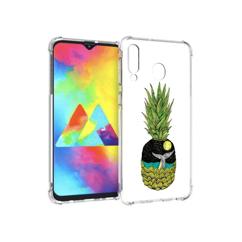 

Чехол MyPads Tocco для Samsung Galaxy M30 ананас с китом (PT138437.525.220), Прозрачный, Tocco