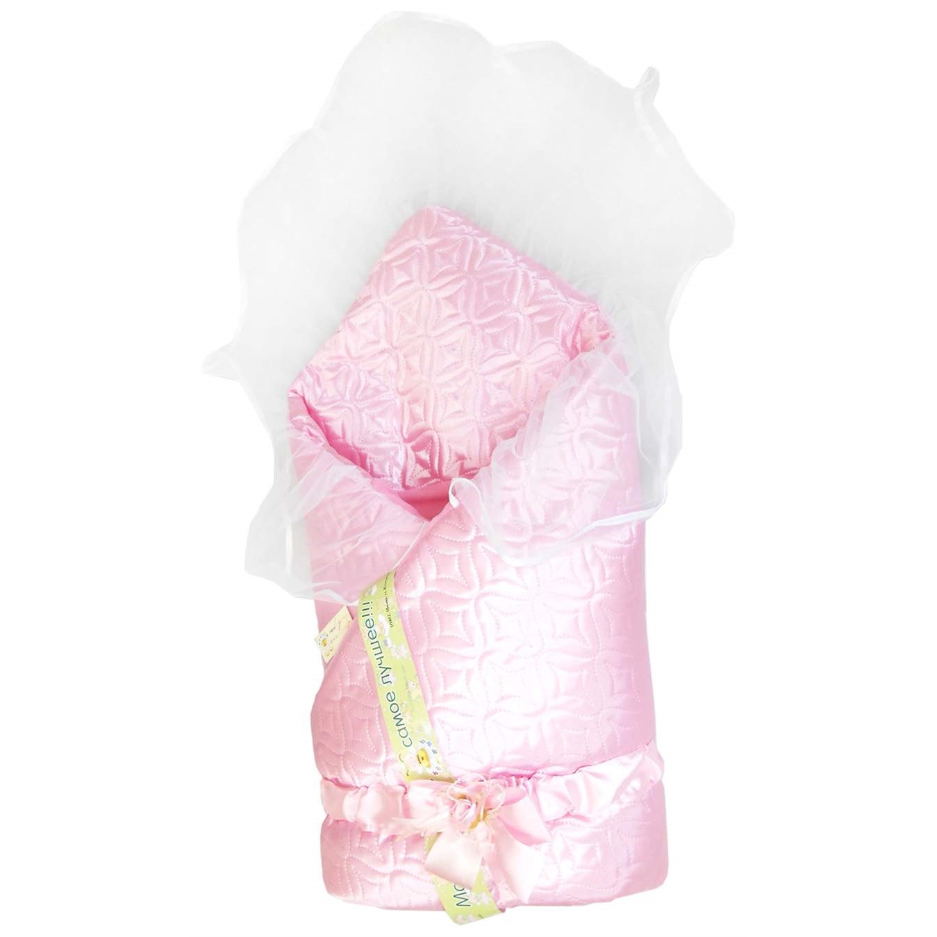 

Одеяло на выписку L'Abeille Мила 6406 розовый, 6406