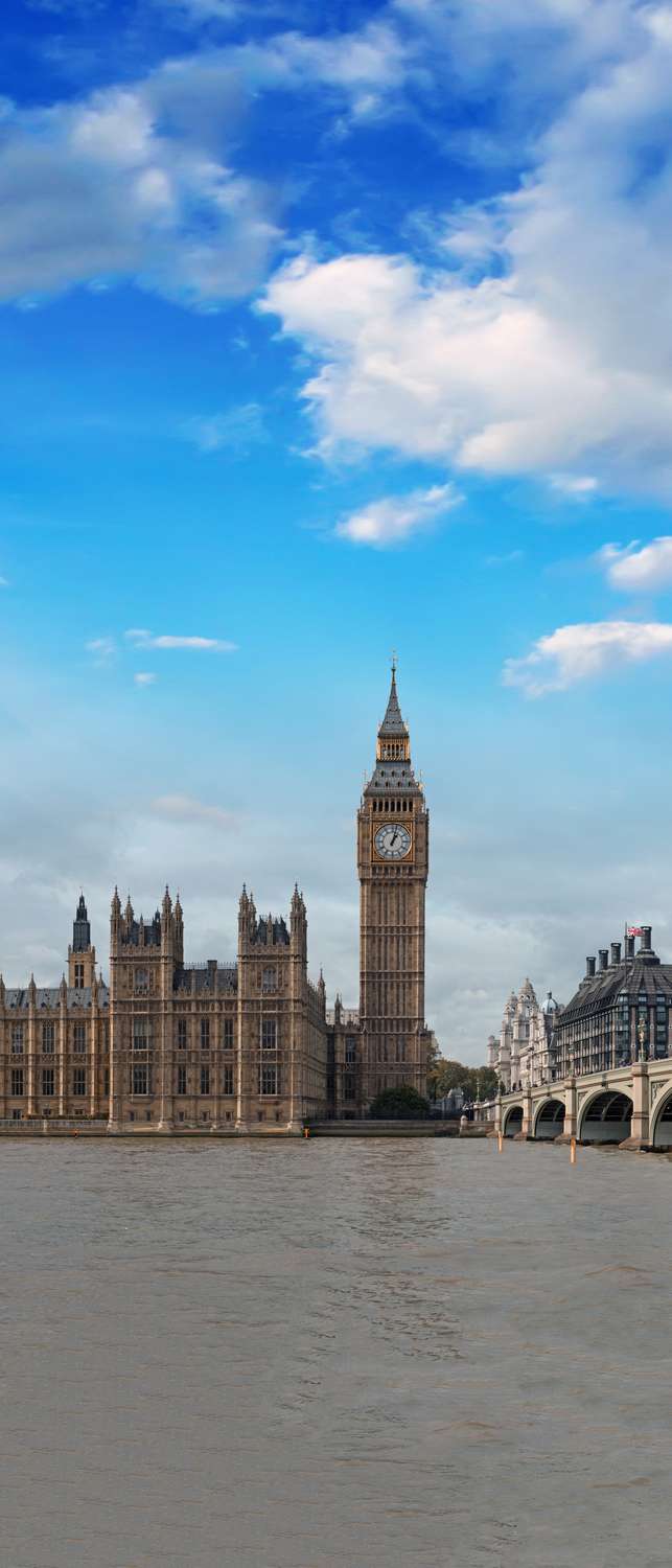 фото Самоклеющиеся фотообои "westminster bridge, london", 90x210 см фотообои.рф