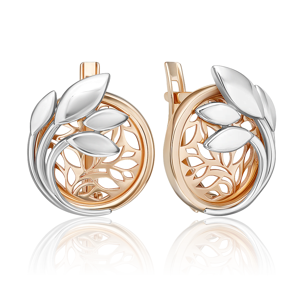 

Серьги из белого золота/красного золота PLATINA jewelry 02-5324-00-000-1111, 02-5324-00-000-1111