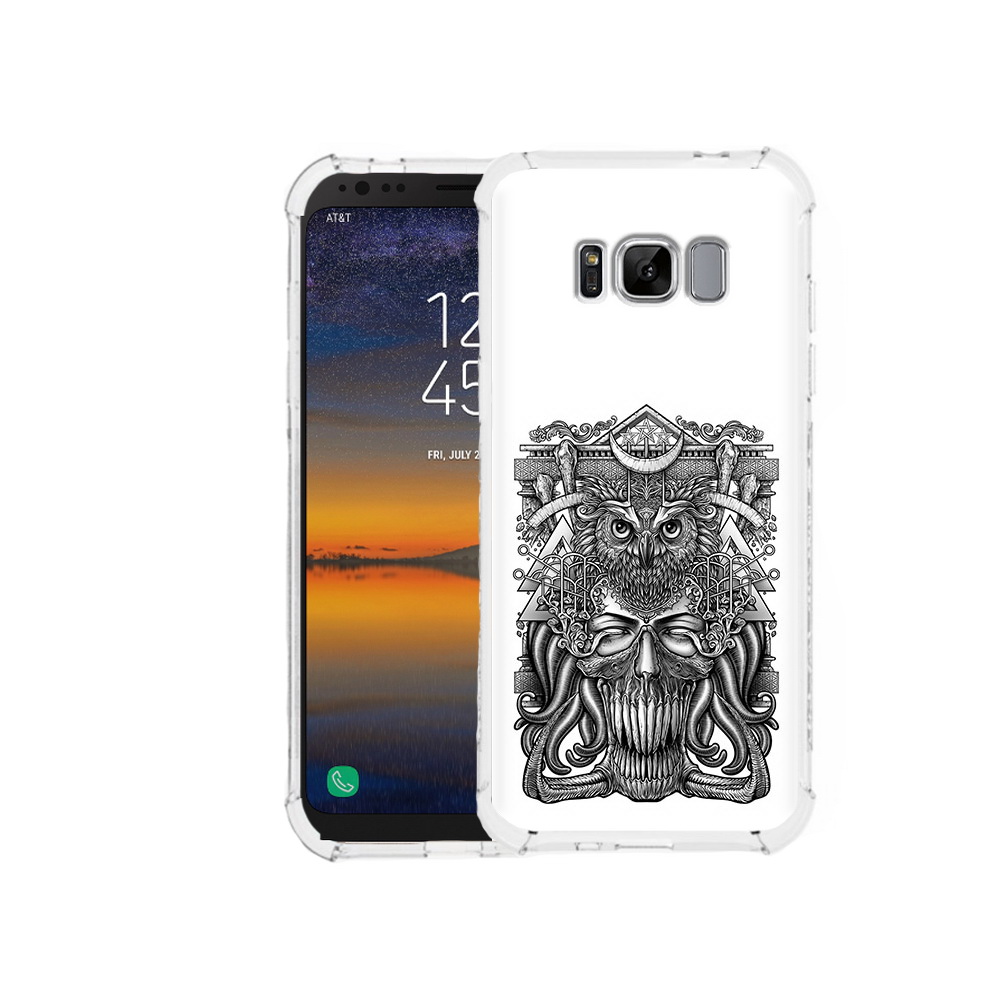 

Чехол MyPads Tocco для Samsung Galaxy S8 зубастая сова (PT107395.590.369), Прозрачный, Tocco
