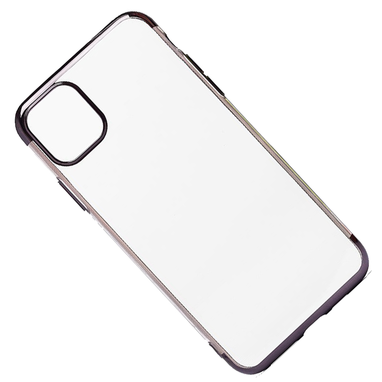 

Чехол iPhone 11 Pro Max силиконовый с окантовкой <черный>, iPhone 11 Pro Max