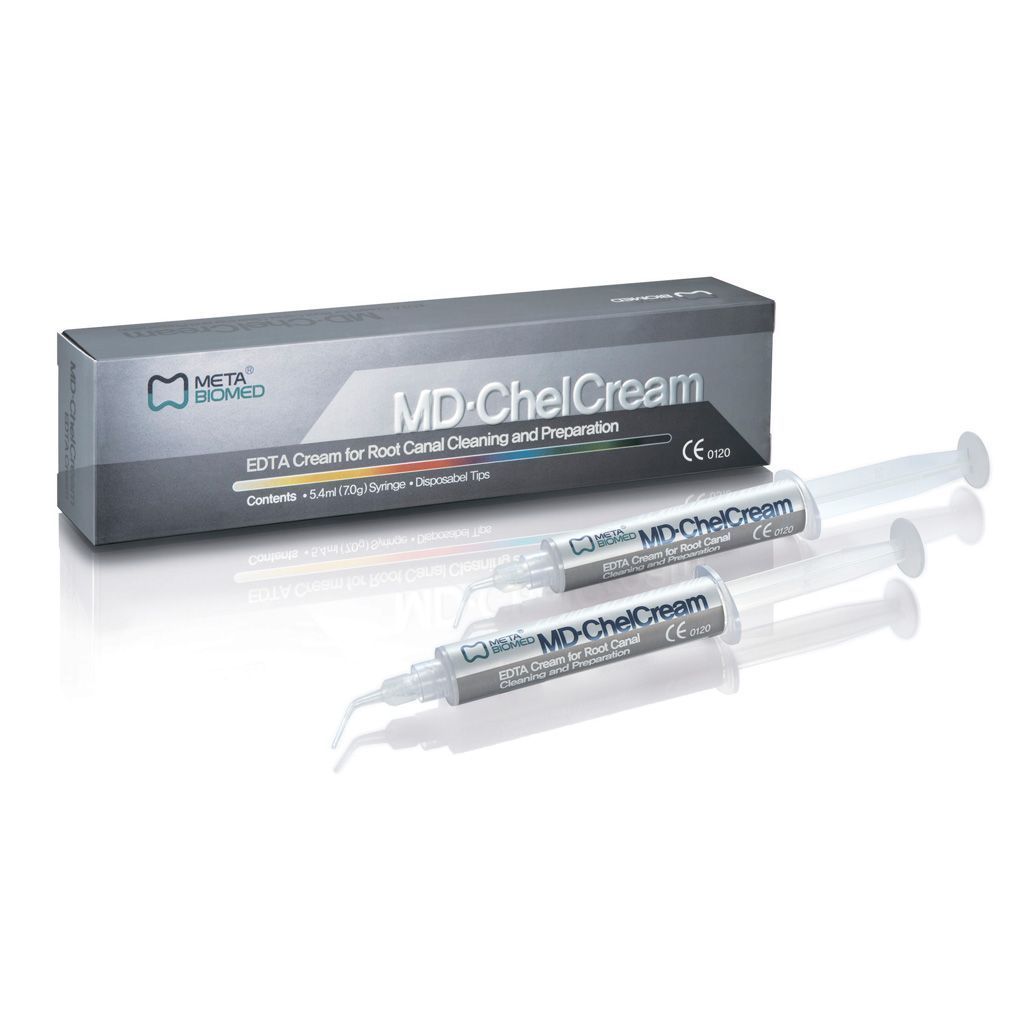 MD-ChelCream (2 х 7г) Meta Biomed Гель ЭДТА 19% для расширения корневых каналов