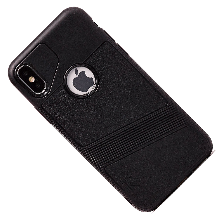 

Чехол iPhone X, iPhone Xs силиконовый KS <черный>, iPhone X