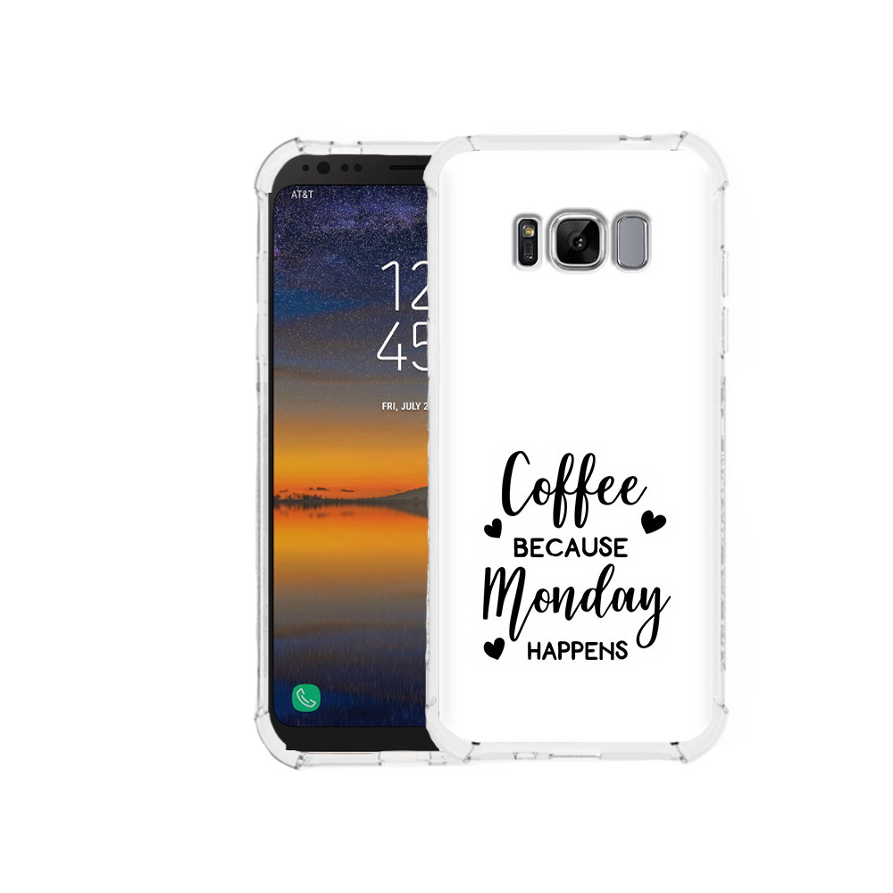 Чехол MyPads Tocco для Samsung Galaxy S8 кофе и понедельник стал счастливым