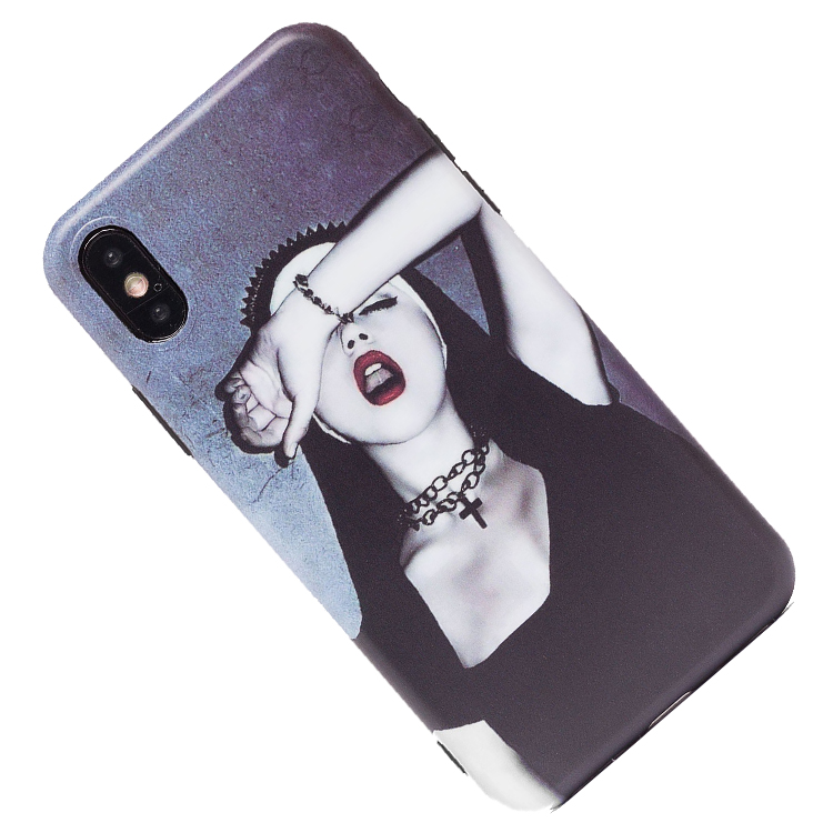 

Чехол iPhone X, iPhone Xs силиконовый (рис.170/006), Серый, iPhone X