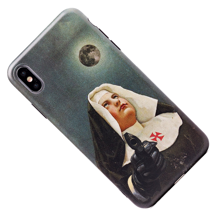 

Чехол iPhone Xs Max силиконовый (рис.170/002), Серый, iPhone Xs Max