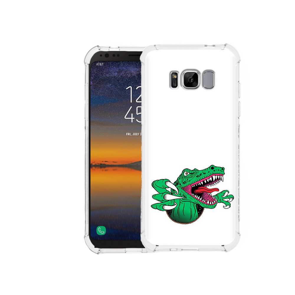 

Чехол MyPads Tocco для Samsung Galaxy S8 крокодил (PT107395.590.417), Прозрачный, Tocco