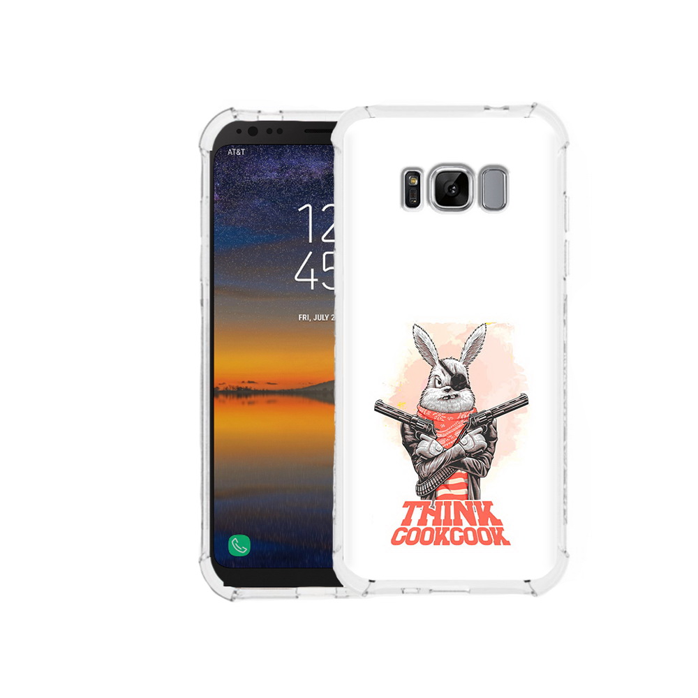 

Чехол MyPads Tocco для Samsung Galaxy S8 кролик пират (PT107395.590.419), Прозрачный, Tocco