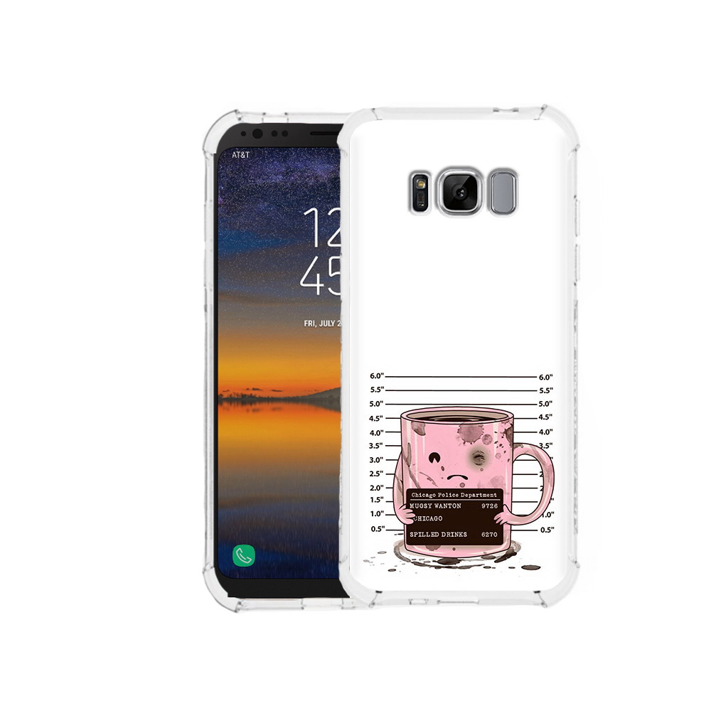 

Чехол MyPads Tocco для Samsung Galaxy S8 кружка (PT107395.590.420), Прозрачный, Tocco