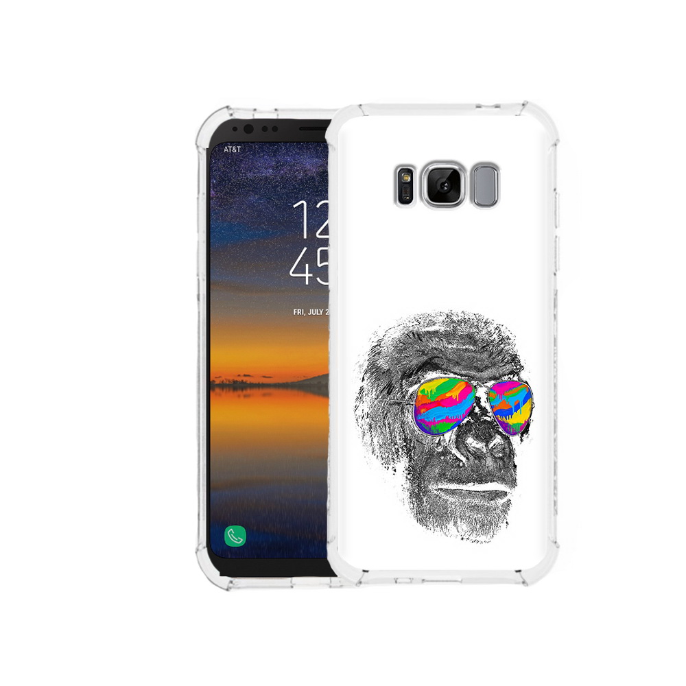 

Чехол MyPads Tocco для Samsung Galaxy S8 крутая обезьяна в очках (PT107395.590.422), Прозрачный, Tocco