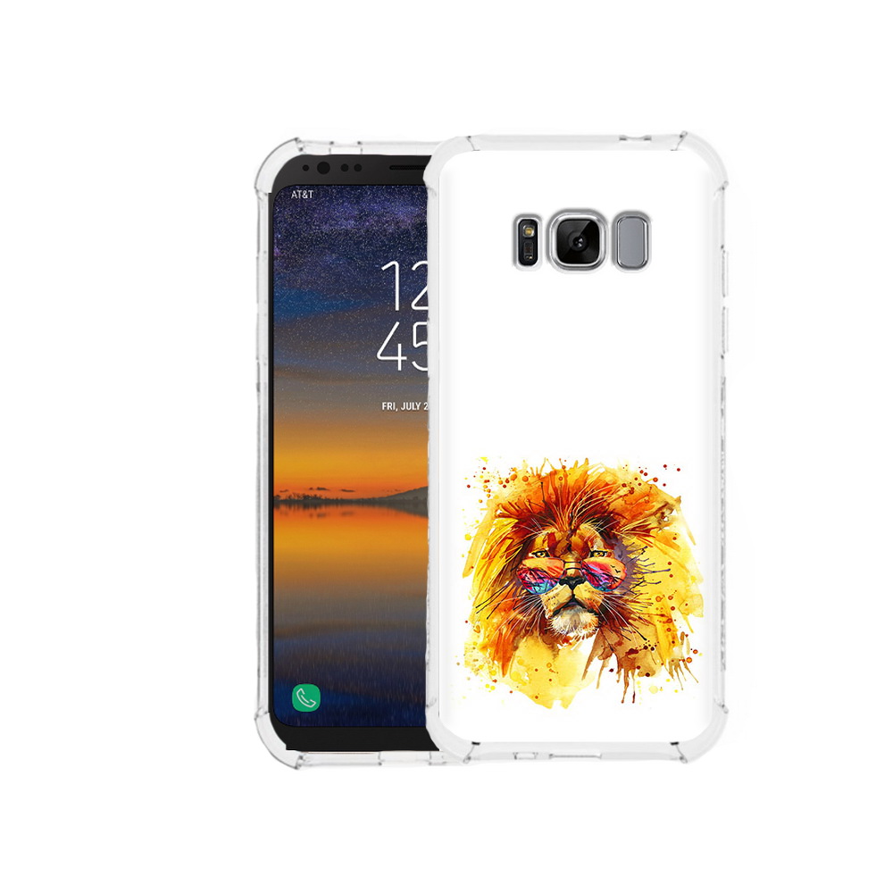 Чехол MyPads Tocco для Samsung Galaxy S8 лев в очках (PT107395.590.436)