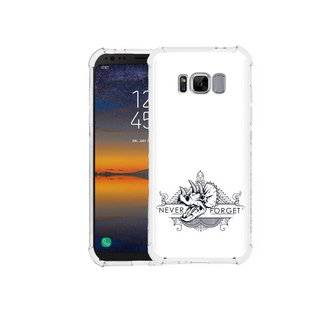 Чехол MyPads Tocco для Samsung Galaxy S8 логотип носорога никогда не забуду