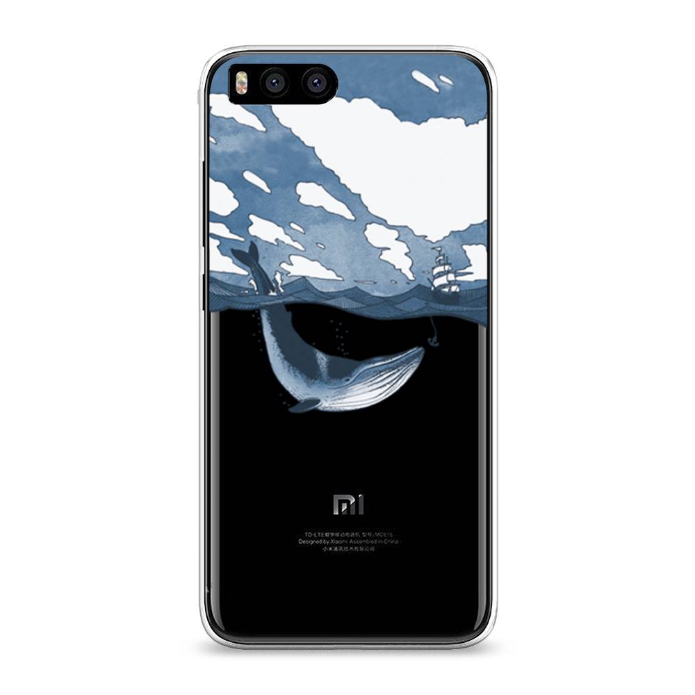 

Чехол на Xiaomi Mi 6 "Большой кит", Синий, 30650-1
