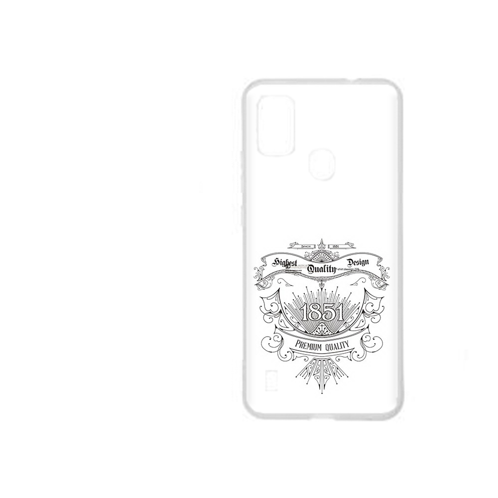

Чехол MyPads Tocco для ZTE Blade A51 логотип 1851 год (PT160198.458.444), Прозрачный, Tocco