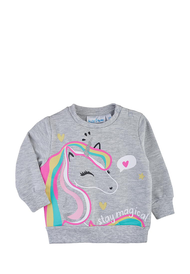 

Джемпер детский Kari baby SS20B05300501 серый р.86, SS20B05300501