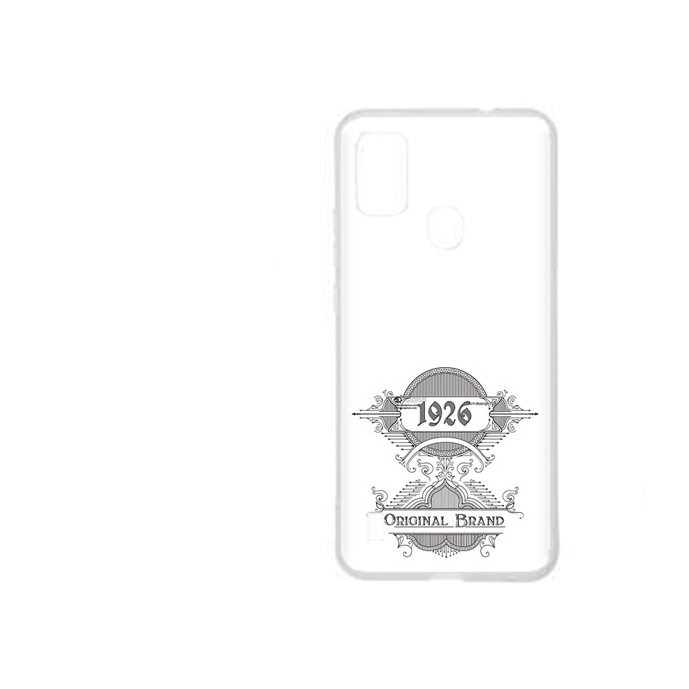 

Чехол MyPads Tocco для ZTE Blade A51 логотип черно белый (PT160198.458.446), Прозрачный, Tocco