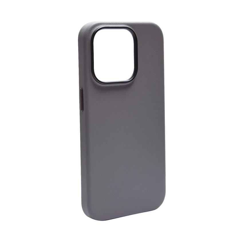 

Чехол на iPhone 16 Artificial Leather Co Матовая поверхность Soft touch Titanium Grey, Серый, Apple iPhone 16