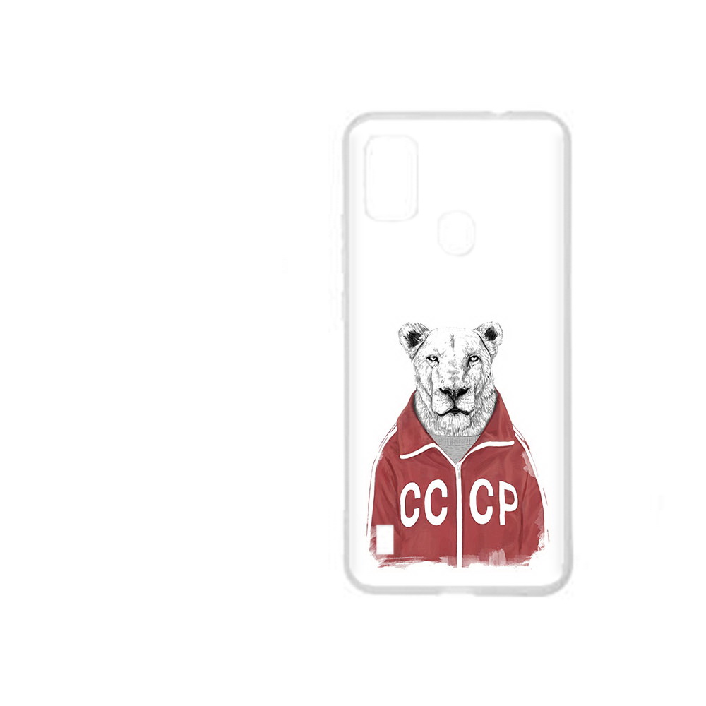 

Чехол MyPads Tocco для ZTE Blade A51 львица ссср (PT160198.458.450), Прозрачный, Tocco