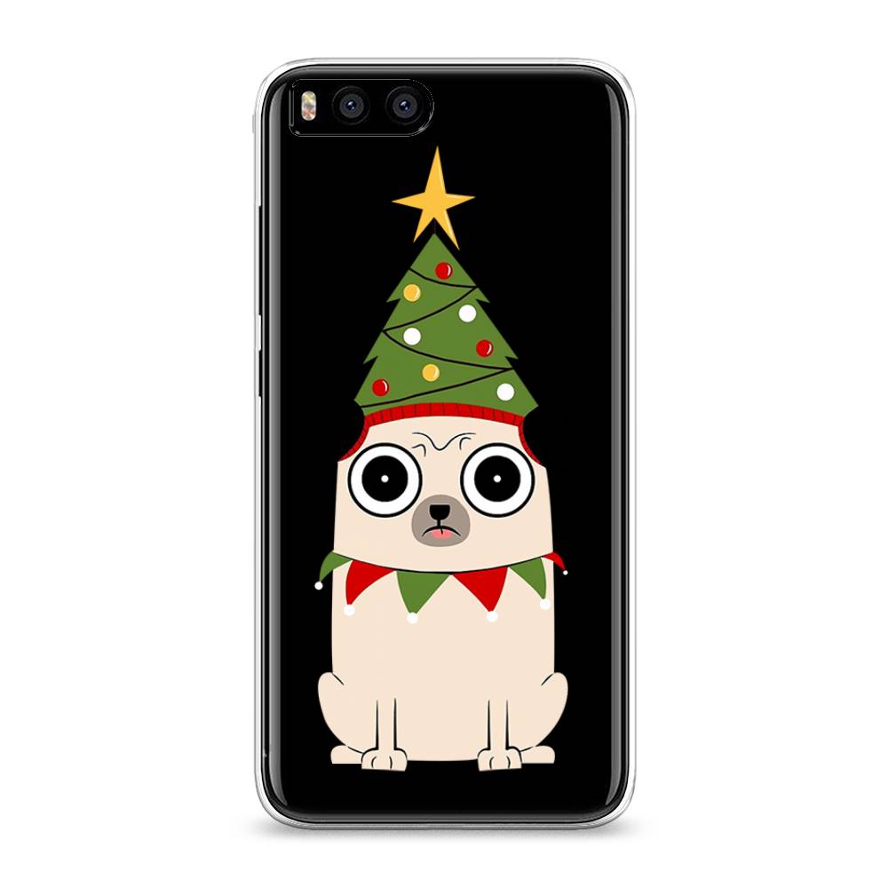 

Чехол для Xiaomi Mi 6 "Собачка с ёлочкой", Бежевый;красный;зеленый, 30650-1