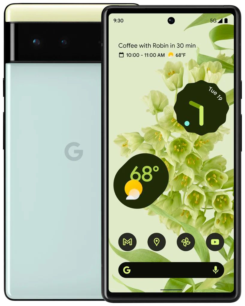 

Смартфон Google Pixel 6 8/256GB Sorta Seafoam, Pixel 6